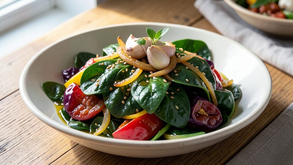 African Potato Leaves Recipe: Bold West African Spinach With Garlic and Peppers